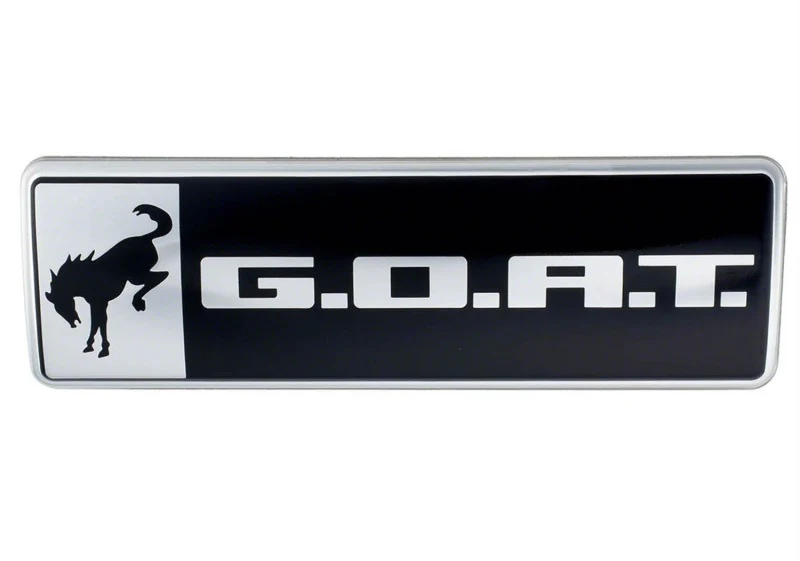 Ford Racing Bronco/Bronco Sport G.O.A.T. Badge - Black/Chrome - Image 9