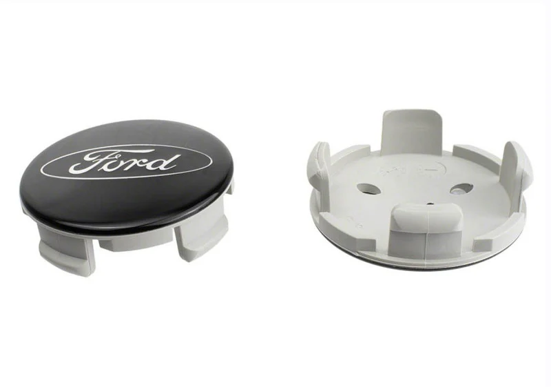 Ford Racing Car Black and Chrome Wheel Cap - Image 12