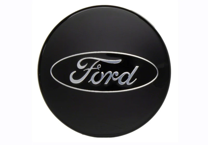 Ford Racing Car Black and Chrome Wheel Cap - Image 5