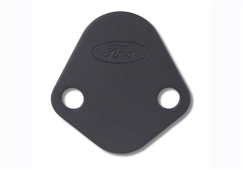Ford Racing Fuel Pump Block Off Plate - Black Crinkle Finish w/ Ford Oval - Image 3