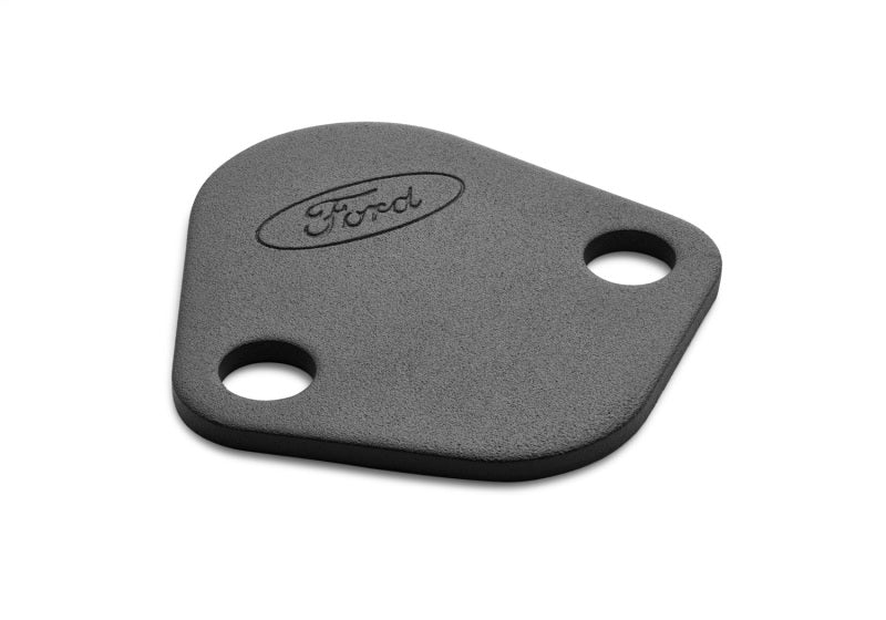 Ford Racing Fuel Pump Block Off Plate - Black Crinkle Finish w/ Ford Oval - Image 4