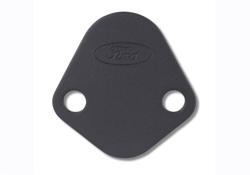Ford Racing Fuel Pump Block Off Plate - Black Crinkle Finish w/ Ford Oval - Image 5