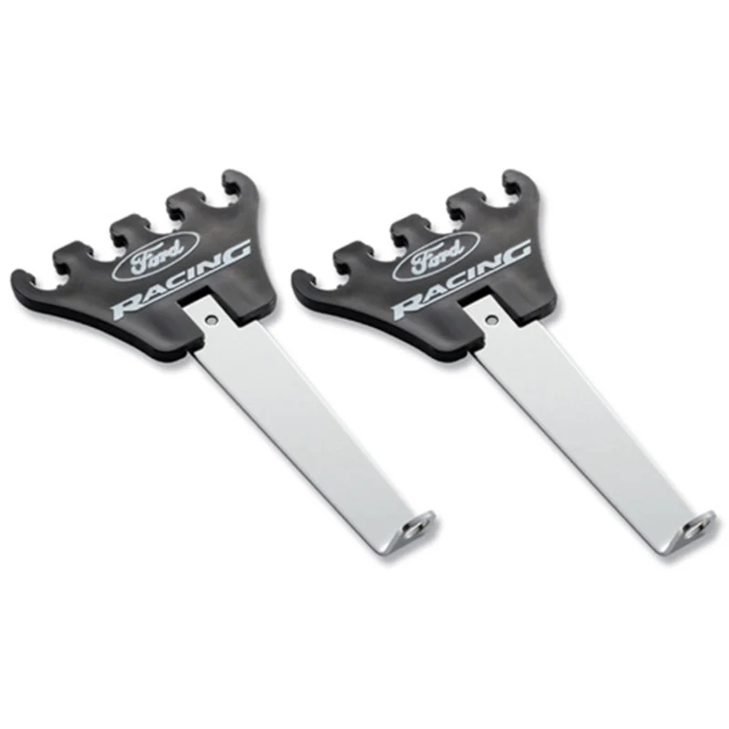 Ford Racing Logo Wire Loom Chrome Base/Black - Image 2