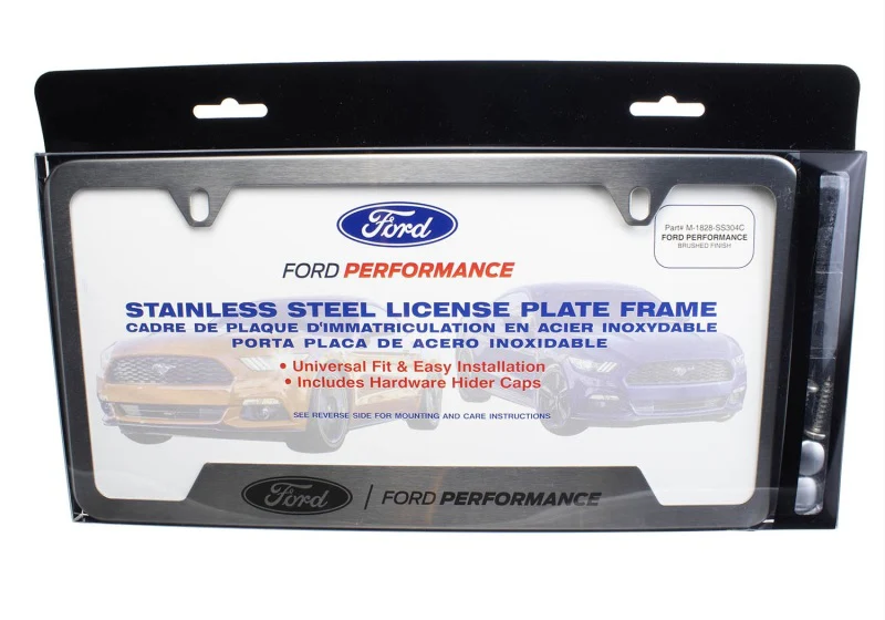 Ford Racing Stainless Steel Ford Performance License Plate Frame - Image 5