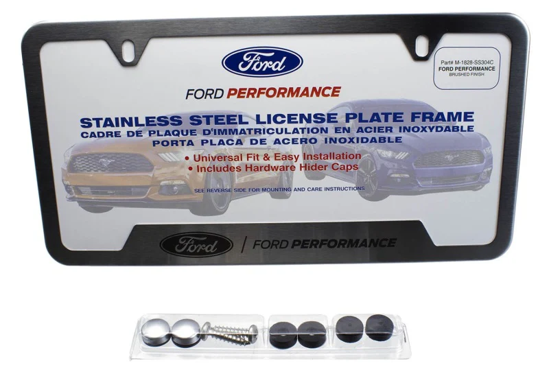Ford Racing Stainless Steel Ford Performance License Plate Frame - Image 6