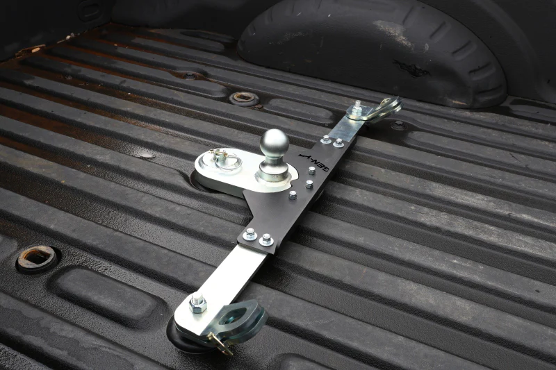 Gen-Y 2017+ Ford GoosePuck II 5in Offset Ball Puck Mount & 25K Towing w/Safety Chain Anchors - Image 2