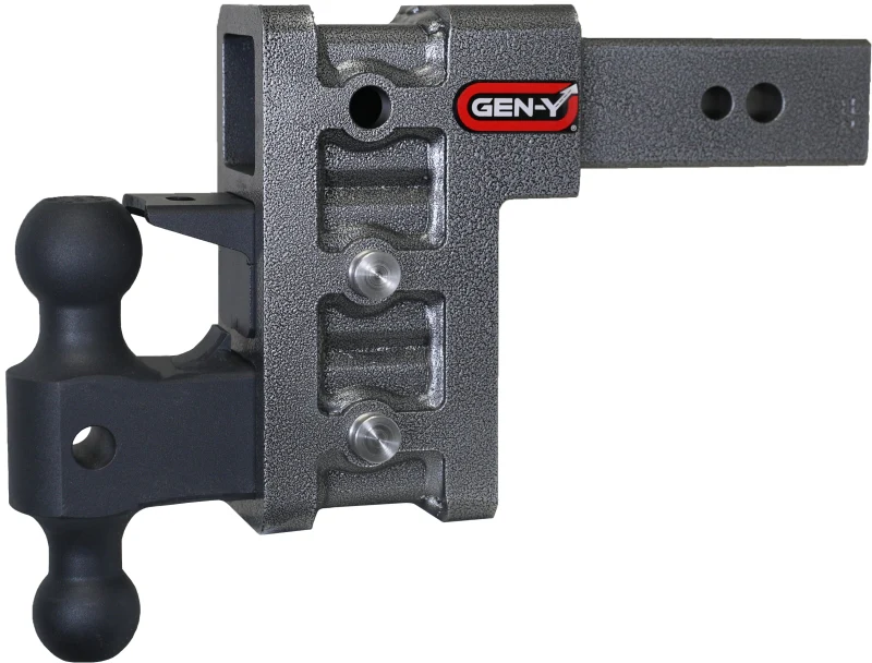 Gen-Y Mega Duty 2.5in Shank 6in Drop 3.5K TW 32K Hitch w/GH-0161 Dual-Ball/Pintle Lock - Image 5