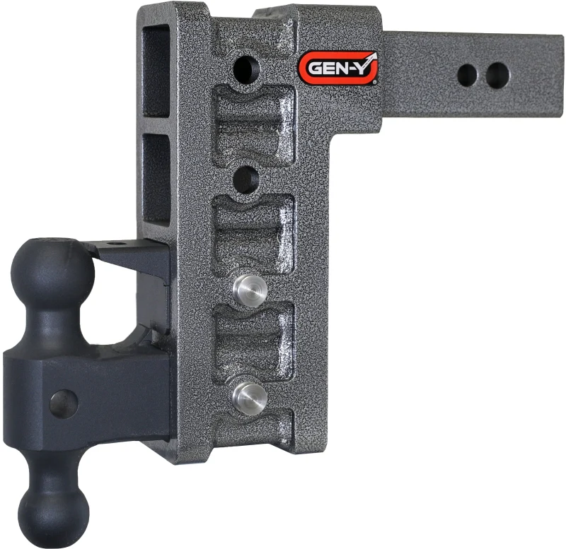 Gen-Y Mega Duty 2.5in Shank 9in Drop 3.5K TW 32K Hitch w/GH-0161 Dual-Ball/Pintle Lock - Image 2
