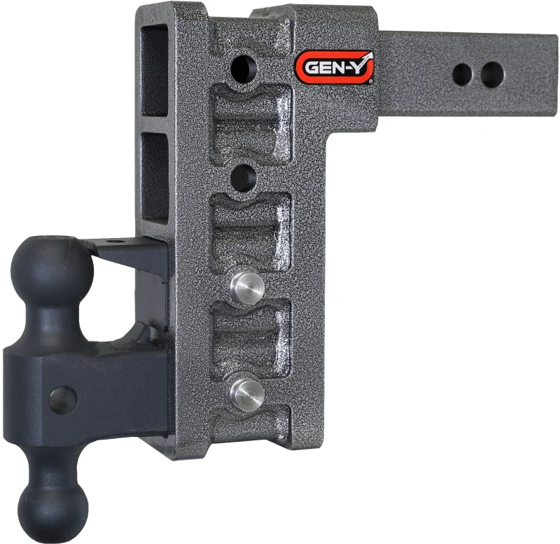 Gen-Y Mega Duty 2.5in Shank 9in Drop 3.5K TW 32K Hitch w/GH-0161 Dual-Ball/Pintle Lock - Image 5