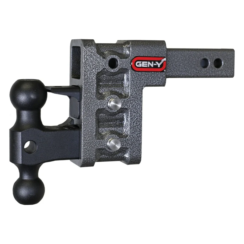 Gen-Y Mega Duty 2in Shank 5in Drop 2K TW 16K Hitch w/GH-051 Dual-Ball/GH-032 Pintle Lock - Image 4