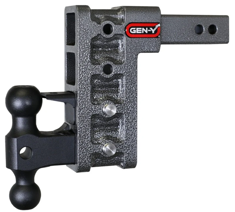Gen-Y Mega Duty 2in Shank 7.5in Drop 2K TW 16K Hitch w/GH-051 Dual-Ball/GH-032 Pintle Lock - Image 4