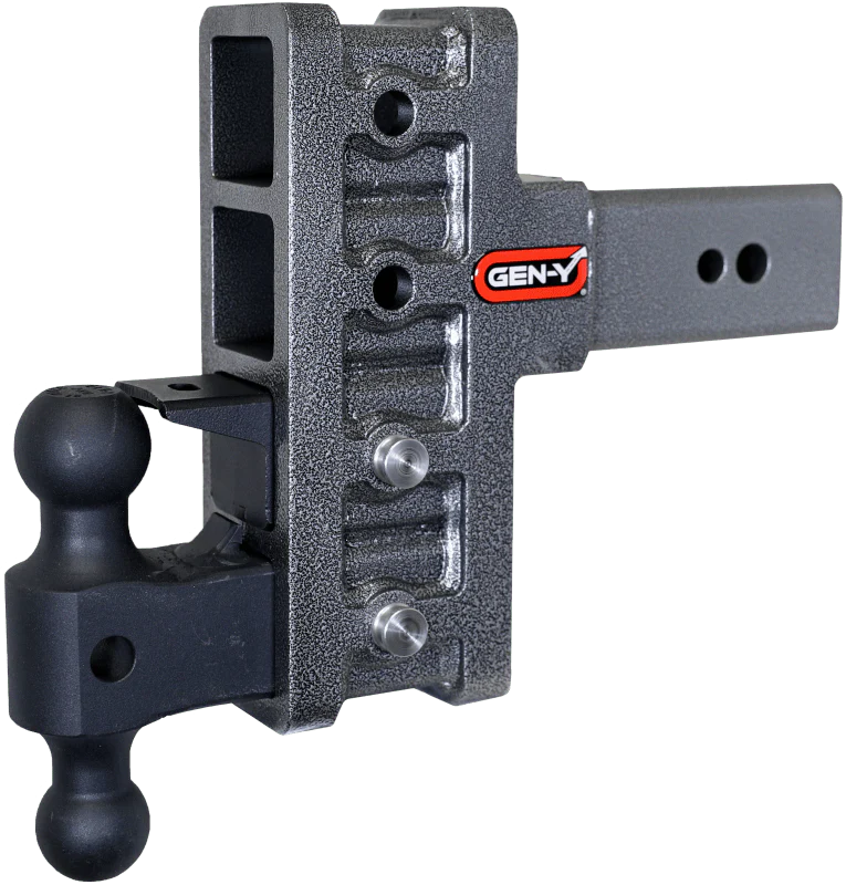 Gen-Y Mega Duty 3in Shank 6in Offset Drop 32K Hitch w/GH-0161 Dual-Ball/GH-0162 Pintle Lock - Image 2