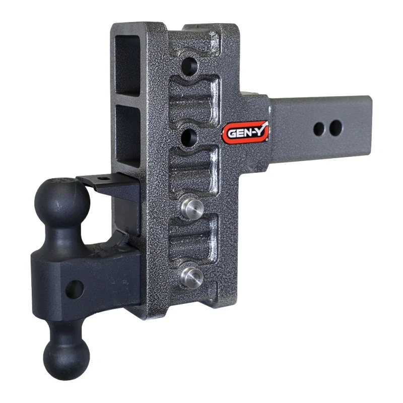 Gen-Y Mega Duty 3in Shank 6in Offset Drop 32K Hitch w/GH-0161 Dual-Ball/GH-0162 Pintle Lock - Image 5