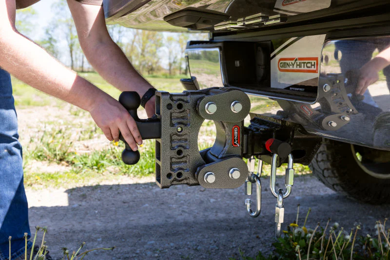 Gen-Y The Boss Torsion-Flex 2.5in Shank 7.5in Drop 16K Hitch w/GH-051 Dual-Ball/GH-032 Pintle Lock - Image 3