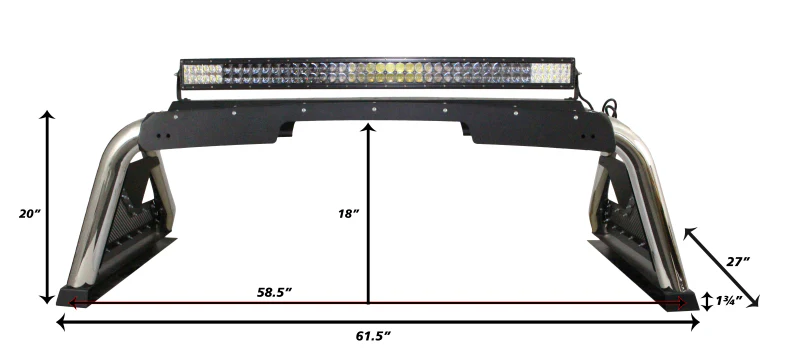 Go Rhino 15-20 Chevrolet Colorado Sport Bar 2.0 (Mid Size) - Tex Blk - Image 11