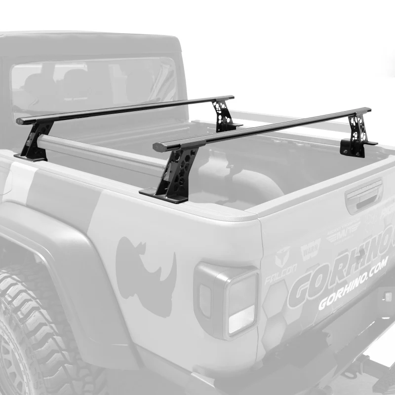 Go Rhino 15-22 Ford F-150 / 07-21 Toy. Tundra XRS Cross Bars Kit - Tex Blk (Attch Tonneau Cvr T-Trk) - Image 21