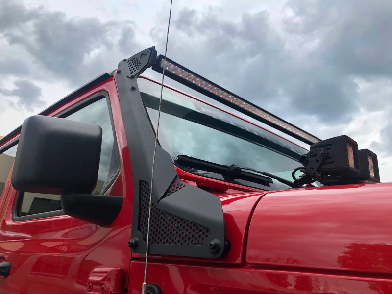 Go Rhino 18-20 Jeep Wrangler JL/JLU/Gladiator JT XE Windshield Light Bar Mount - 50in Single Row - Image 12