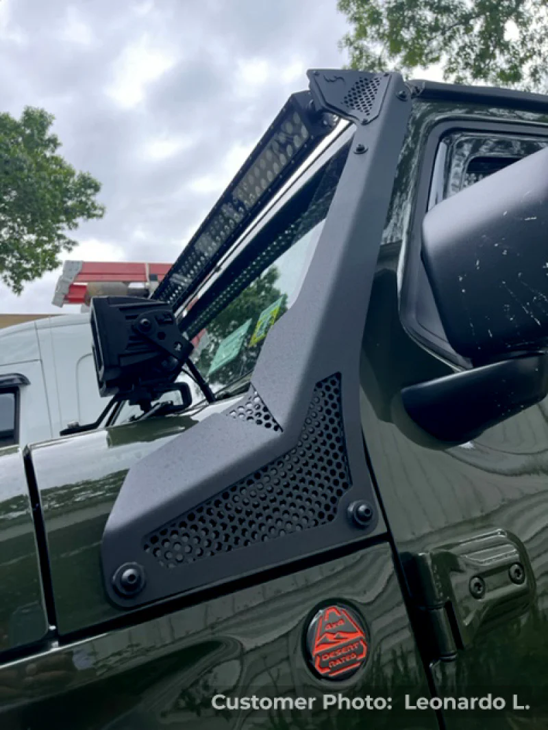 Go Rhino 18-20 Jeep Wrangler JL/JLU/Gladiator JT XE Windshield Light Bar Mount - 50in Single Row - Image 14