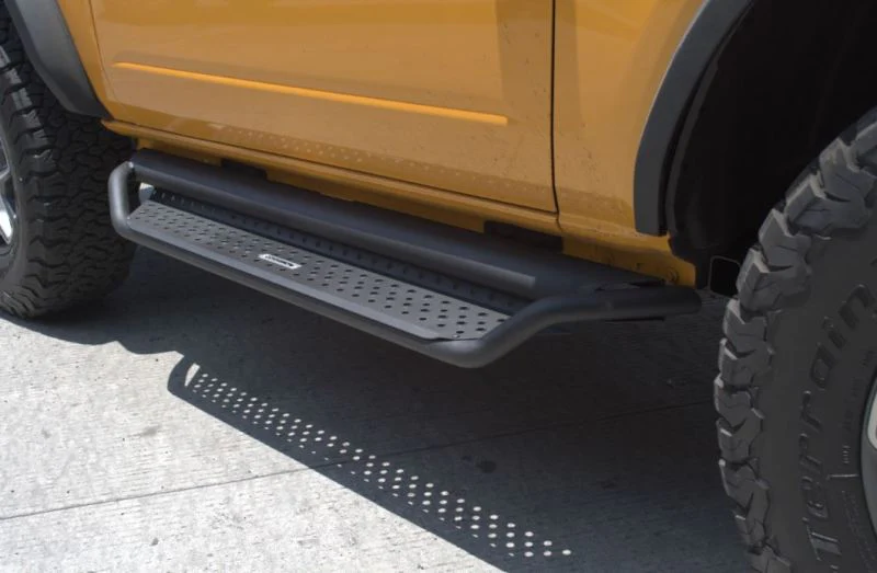 Go Rhino 2021+ Ford Bronco Dominator Extreme D1 Side Steps w/Brackets - Textured Black - Image 7