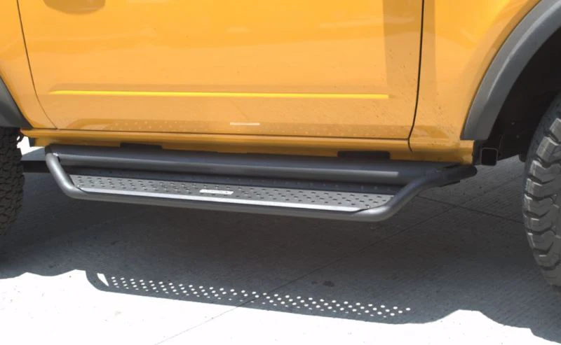 Go Rhino 2021+ Ford Bronco Dominator Extreme D1 Side Steps w/Brackets - Textured Black - Image 8