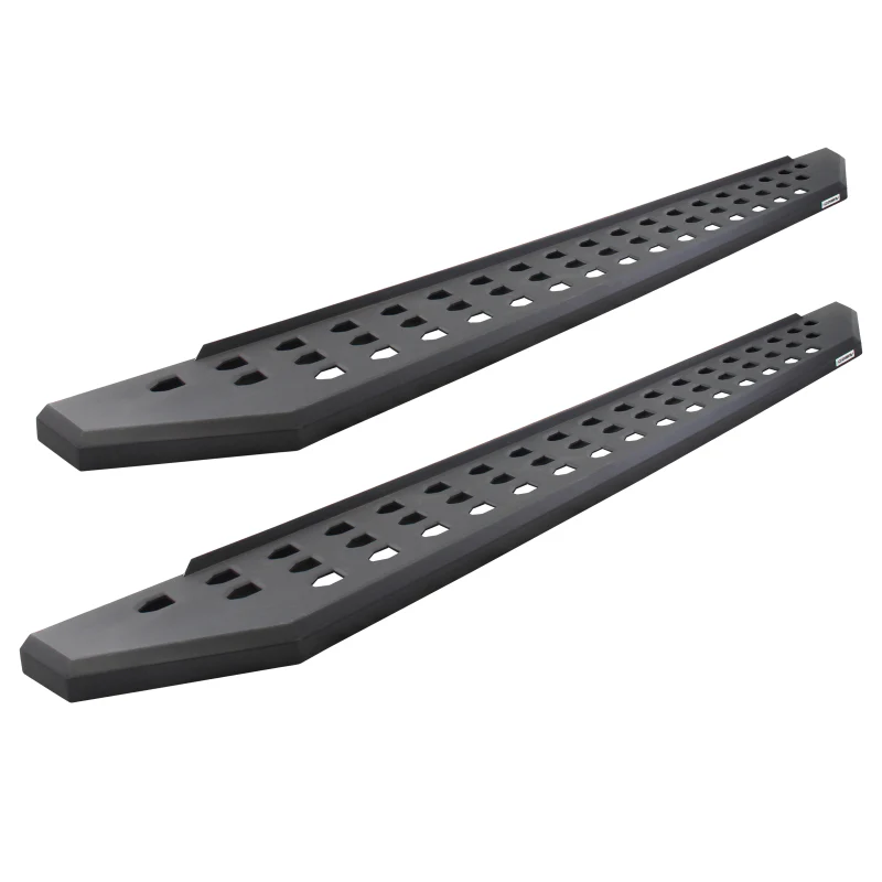 Go Rhino 2022 Toyota Tundra DC 4dr Kit w/RB20 Running Board + Brkts + 4 RB20 Drop Steps - Tex. Blk - Image 4