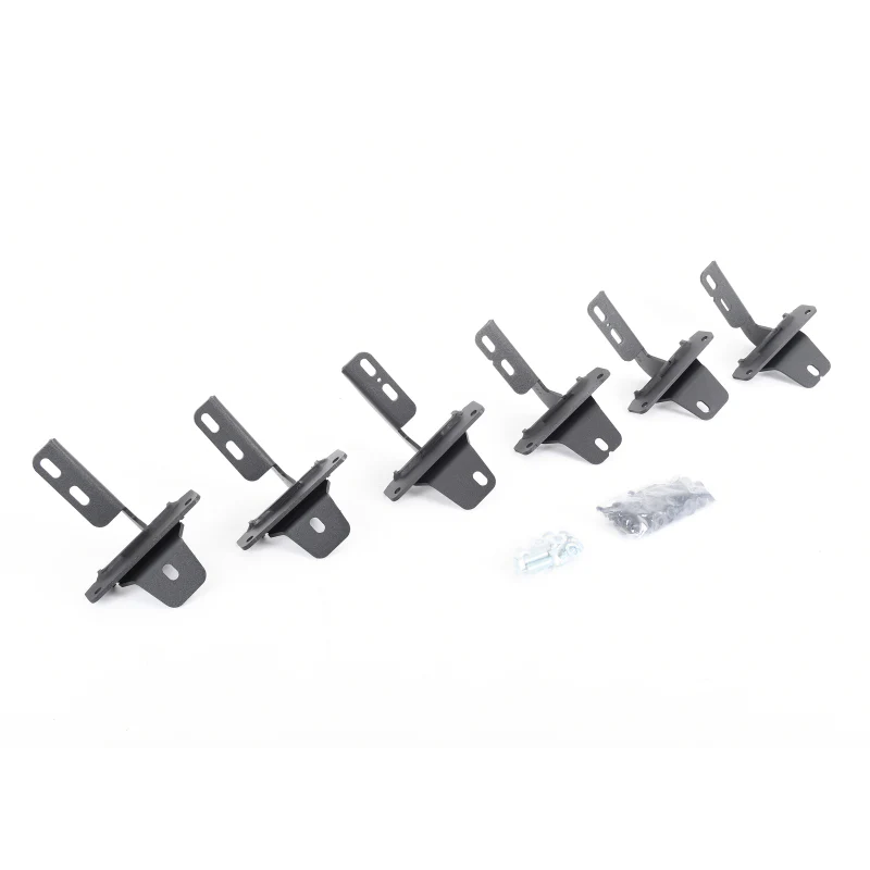 Go Rhino 21-22 Ford Bronco (Excl. Sport) 4DR Mtg. Brackets (V-Series V3/RB10+RB20 Slim) - Tex. Blk - Image 2