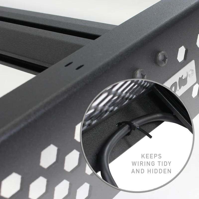 Go Rhino 22-23 Toyota Tundra CrewMax Ceros Low Profile Roof Rack - Tex. Blk - Image 11