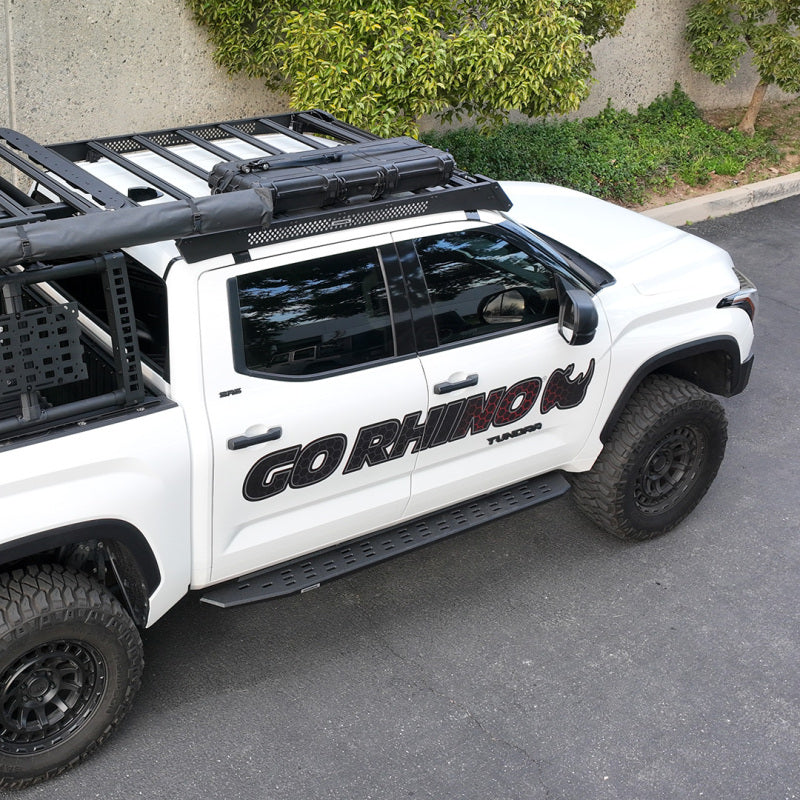 Go Rhino 22-23 Toyota Tundra CrewMax Ceros Low Profile Roof Rack - Tex. Blk - Image 13