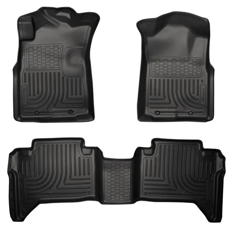 Husky Liners 05-13 Toyota Tacoma WeatherBeater Combo Black Floor Liners - Image 2