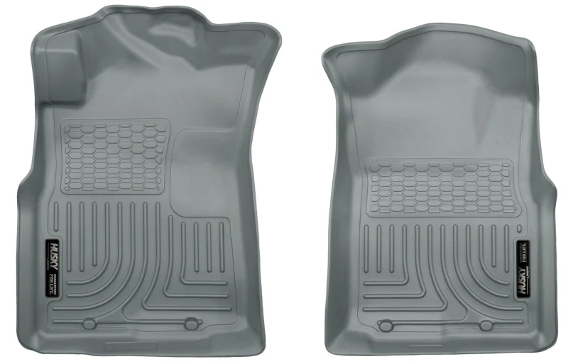 Husky Liners 05-15 Toyota Tacoma Crew/Extended/Standard Cab WeatherBeater Front Grey Floor Liners - Image 3
