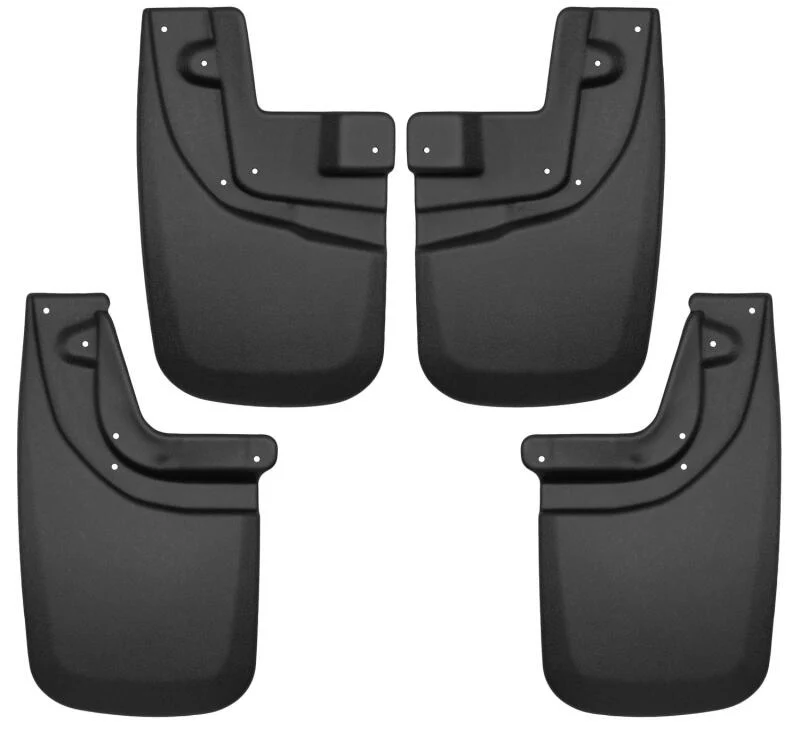 Husky Liners 05-15 Toyota Tacoma w/ OEM Fender Flares Front and Rear Mud Guards - Black - Image 2