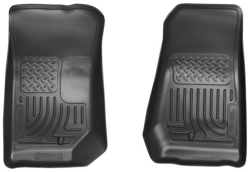 Husky Liners 07-12 Jeep Wrangler WeatherBeater Black Floor Liners - Image 4