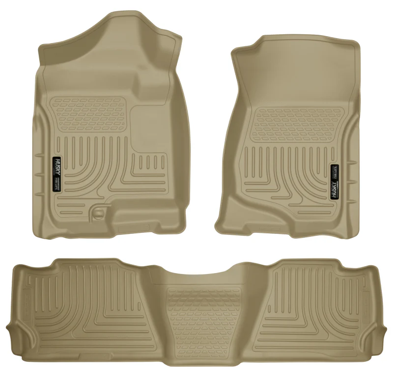 Husky Liners 07-13 GM Escalade/Suburban/Yukon WeatherBeater Tan Front & 2nd Seat Floor Liners - Image 4