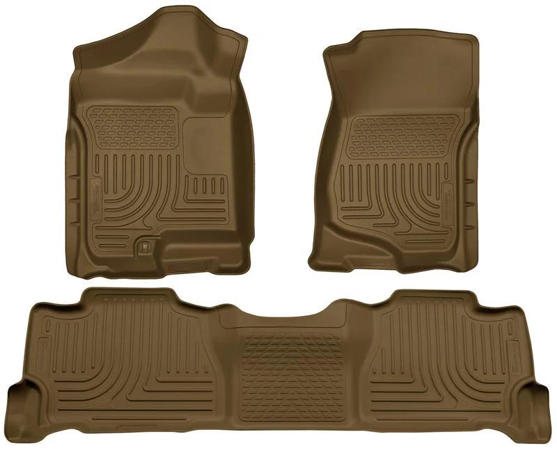 Husky Liners 07-13 GM Escalade/Suburban/Yukon WeatherBeater Tan Front & 2nd Seat Floor Liners - Image 5