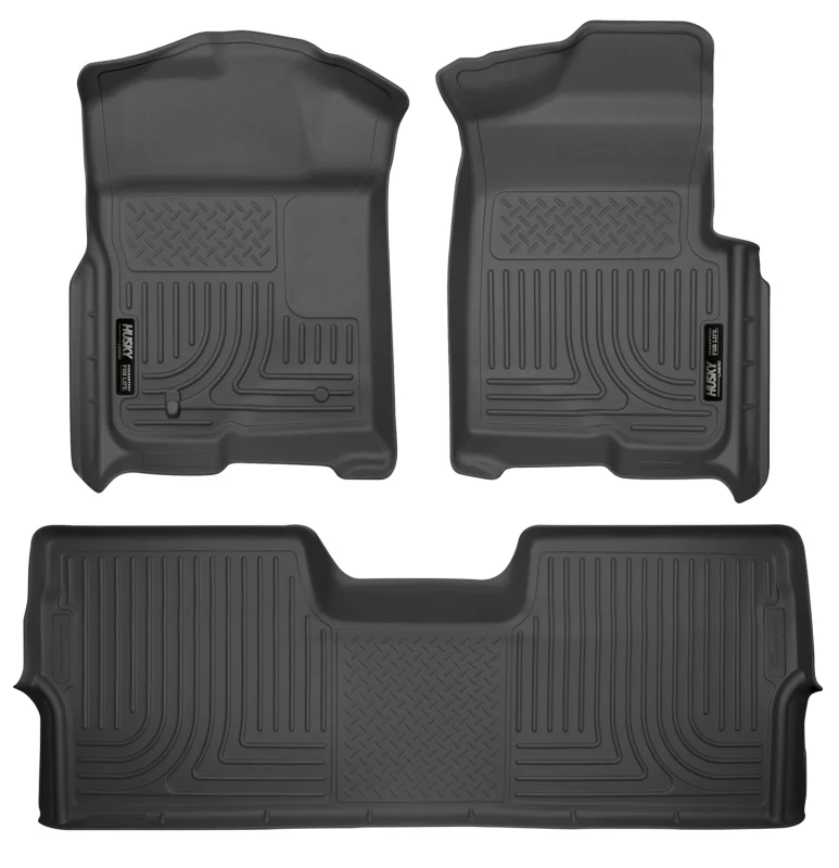 Husky Liners 09-12 Ford F-150 Super Crew Cab WeatherBeater Combo Black Floor Liners - Image 3