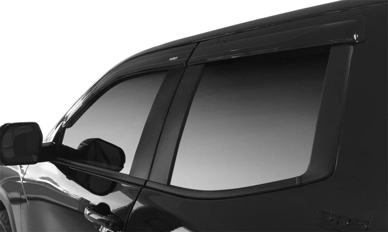 Husky Liners 09-18 Dodge RAM 1500 Quad Cab In-Channel Mount Ventvisor Low Profile (4pc) - Smoke - Image 5