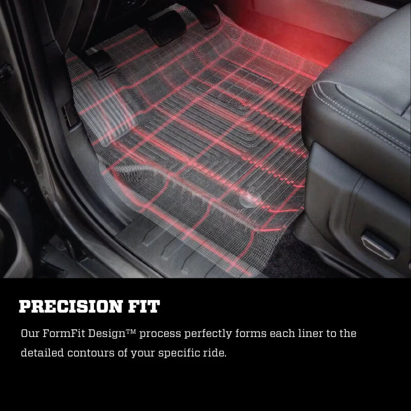 Husky Liners 10-18 Dodge Ram 1500 Quad Cab X-Act Contour Front & Second Seat Floor Liners - Black - Image 4