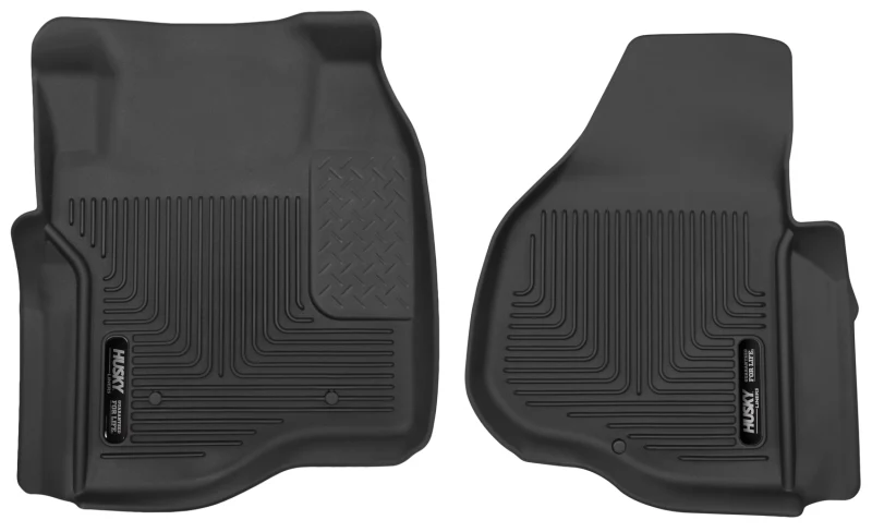 Husky Liners 11-12 Ford F250/F350/F450 Series Reg/Super/Crew Cab X-Act Contour Black Floor Liners - Image 3