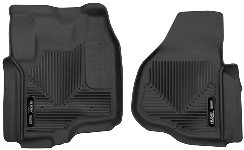 Husky Liners 12-13 F-250/F-350/F-450 Super Duty X-Act Contour Black Front Floor Liners - Image 5