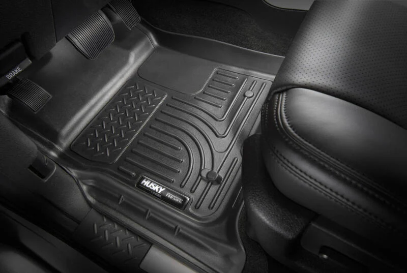 Husky Liners 14-15 Toyota Tundra CrewMax Cab Pickup Weatherbeater Black 2nd Seat Floor Liners - Image 11