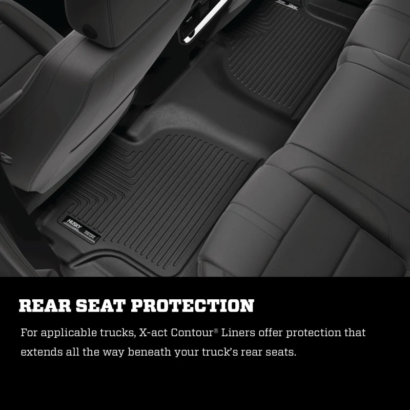 Husky Liners 14-17 Chevrolet Silverado 1500 Standard Cab X-Act Contour Black Front Floor Liners - Image 10