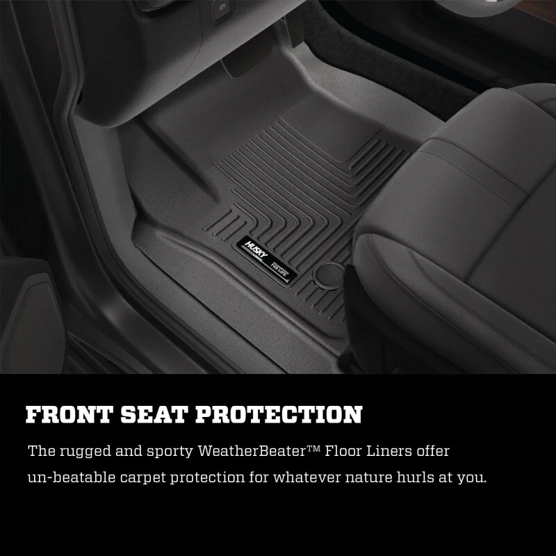 Husky Liners 14 Chevrolet Silverado/14 GMC Sierra 1500 Weatherbeater Black 2nd Seat Floor Liner - Image 10