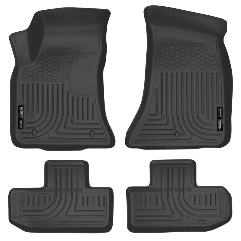 Husky Liners 16-22 Dodge Challenger (RWD) Front & Second Row Black Floor Liners - Image 2