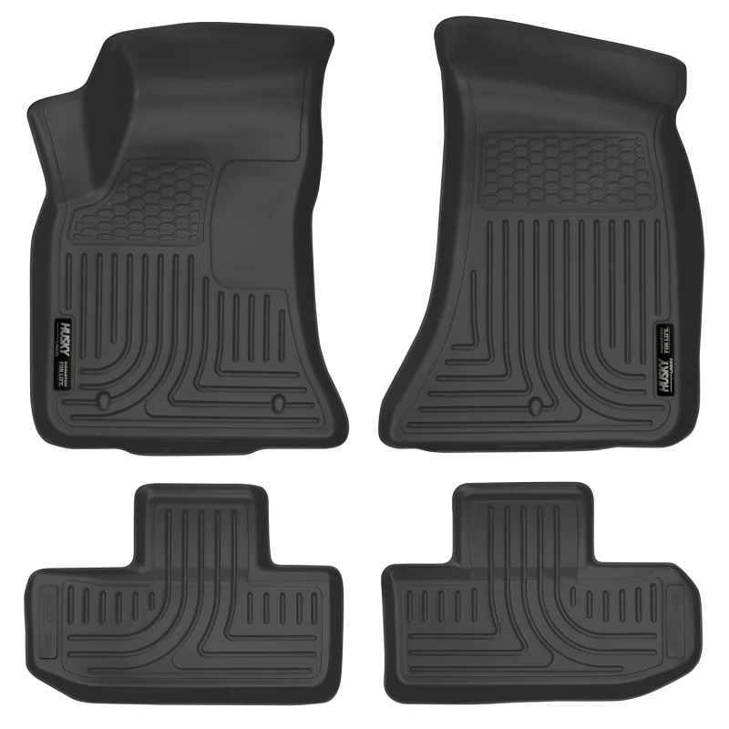 Husky Liners 16-22 Dodge Challenger (RWD) Front & Second Row Black Floor Liners - Image 3