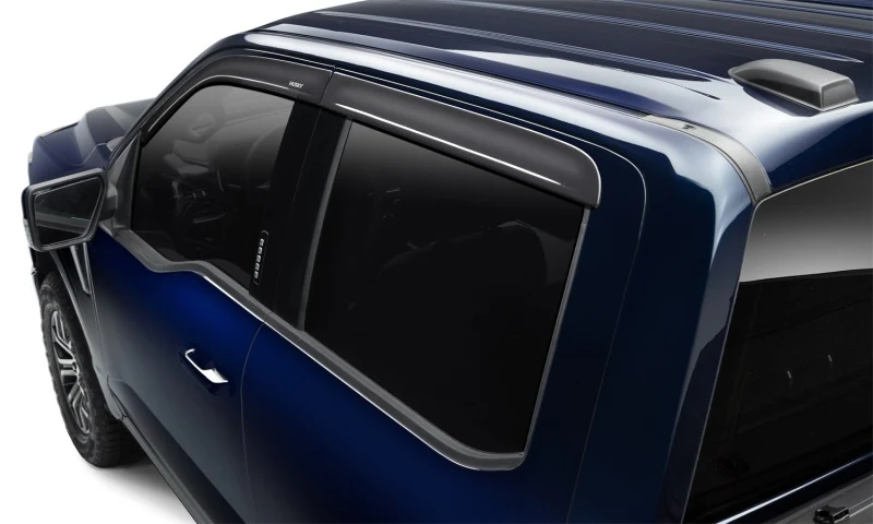Husky Liners 16-23 Toyota Tacoma DC In-Channel Mount Ventvisor Low Profile (4pc) - Smoke