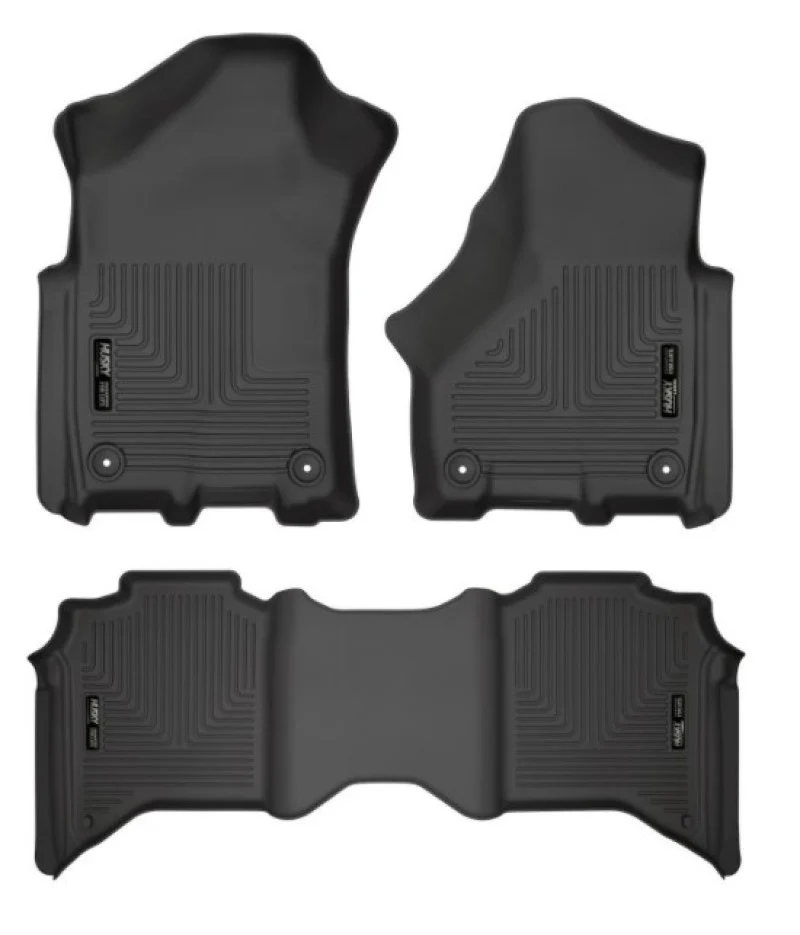 Husky Liners 19-21 Ram 2500/3500 Crew Cab Weatherbeater Black Front & 2nd Seat Floor Liners - Image 8