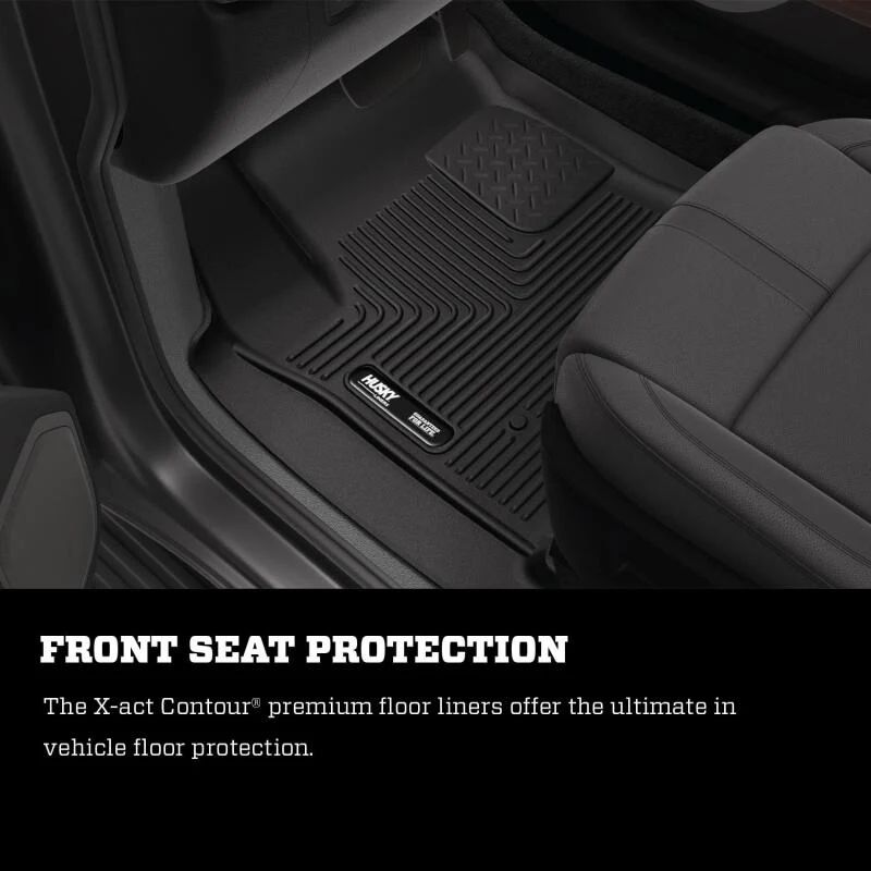 Husky Liners 19-21 Silverado/Sierra 1500/2500/3500 Double Cab X-ACT 2nd Seat Floor Liner - BLK - Image 7