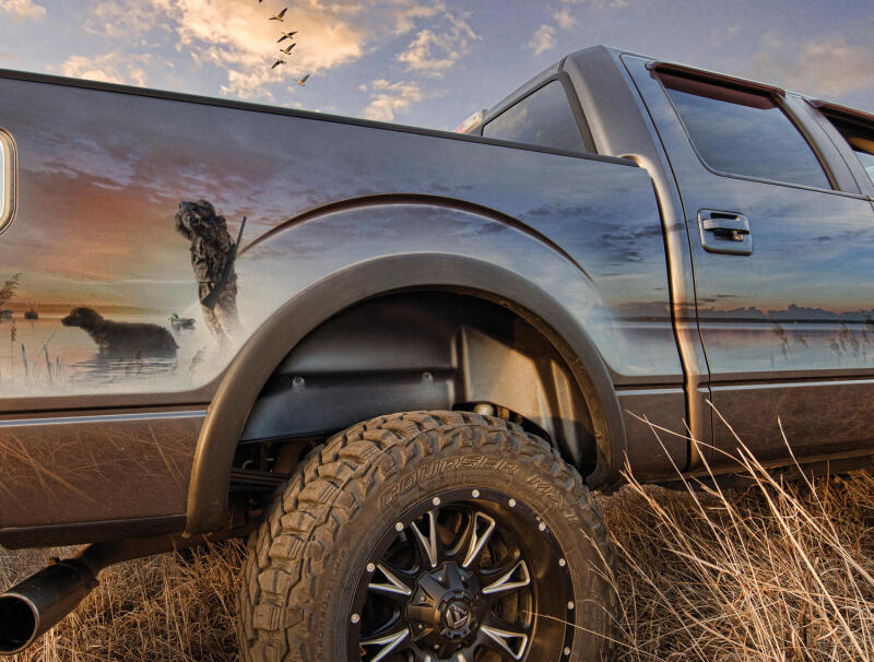 Husky Liners 19-23 GMC Sierra 1500 Black Rear Wheel Well Guards - Image 3
