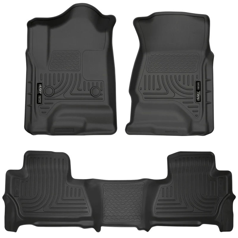 Husky Liners 2015 Chevy/GMC Suburban/Yukon XL WeatherBeater Combo Black Front&2nd Seat Floor Liners - Image 3