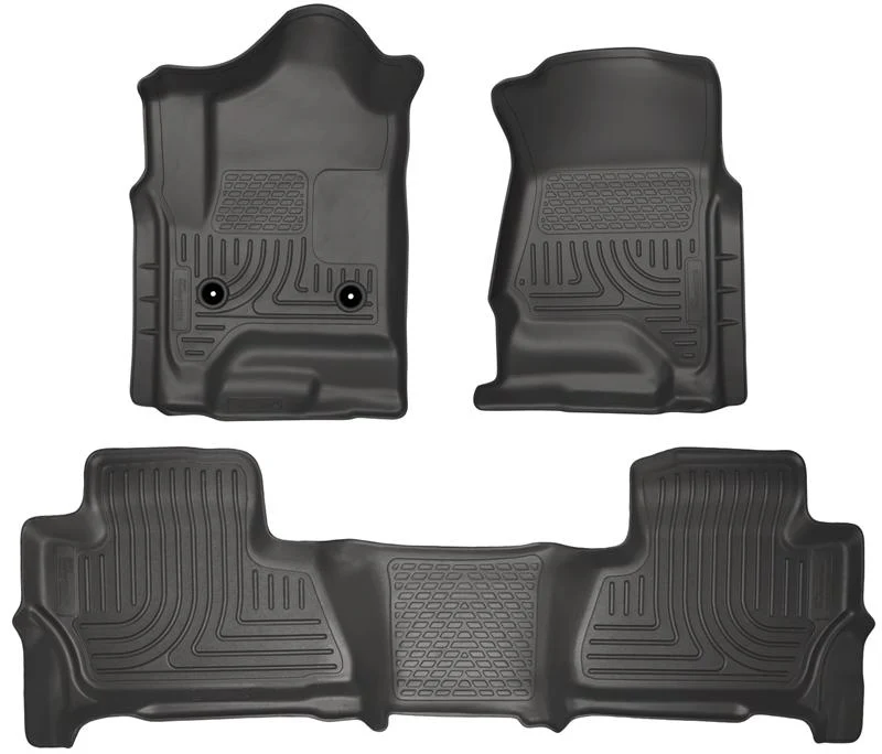 Husky Liners 2015 Chevy/GMC Suburban/Yukon XL WeatherBeater Combo Black Front&2nd Seat Floor Liners - Image 4